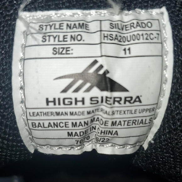 High Sierra Shoes Mens Size 11 Gray and Red Athletic Shoes with Sturdy D… - Picture 6 of 8